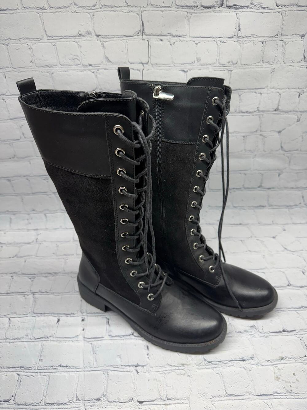 NWOT Muck Women's Tall Hanker Lace Up Rook Combat Boots Size 6.5